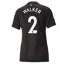 Manchester City Kyle Walker #2 Bortedrakt Kvinner 2022-23 Kortermet